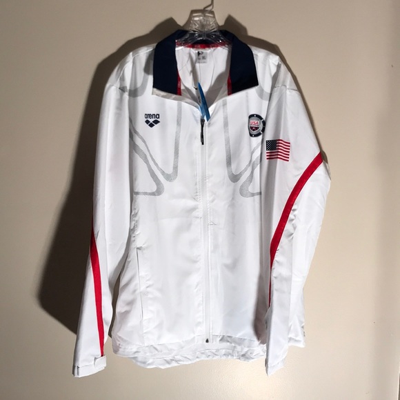 Arena Jackets & Coats Arena Usa Swimming Warmup Jacket Poshmark